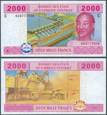 CFA - Czad - 2000 franków 2002 (2022) * P608C