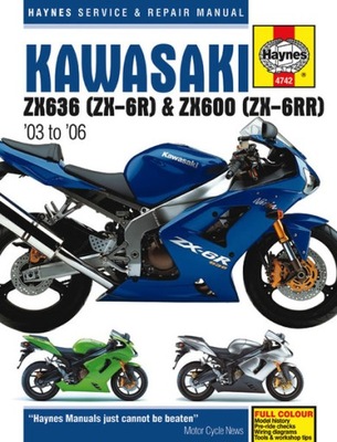 MANUAL DE MANTENIMIENTO KAWASAKI ZX6-R ZX 600 636 03-06  