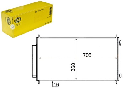HELLA КОНДЕНСАТОР КОНДИЦІОНЕРА HONDA CR-V 07- HELLA