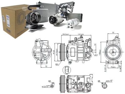 Nissens 89415 компрессор, кондиционер фото №1