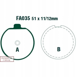 КОЛОДКИ ТОРМОЗНЫЕ EBC FA035