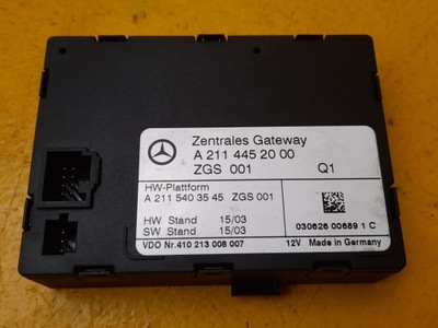 Mercedes w211 модуль блок керування замка a2114452000 фото №1