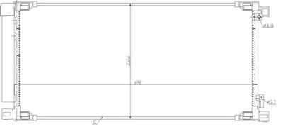 Nrf 350498 конденсатор, кондиціонер фото №1