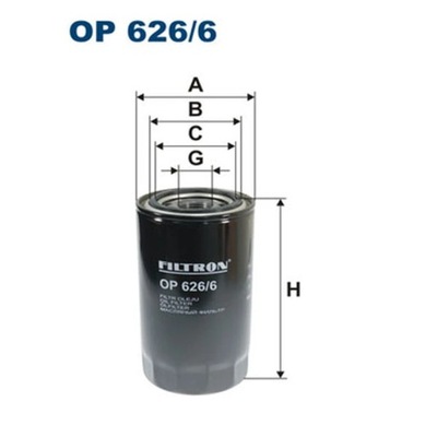 FILTRO ACEITES FILTRON OP 626/6  