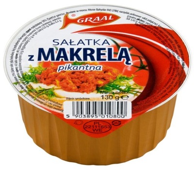 GRAAL SAŁATKA PIKANTNA Z MAKRELI 130G