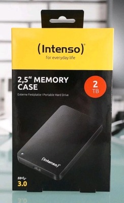Intenso Memory Case 2TB 2,5'' USB 3.0 Nowy dysk 6021580