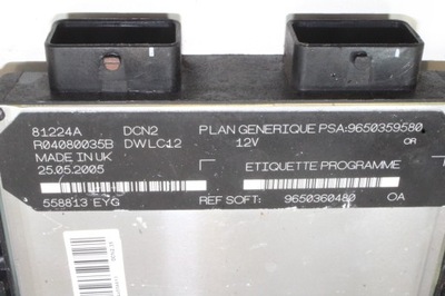 Бортовой компьютер двигателя ecu citroën berlingo фургон b9 r04080035b 2008 фото №1