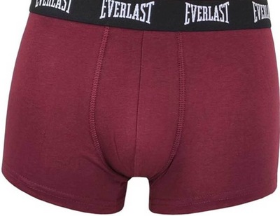 Bokserki męskie Everlast gładkie bordo M