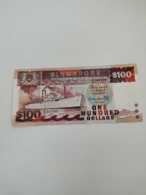 Singapur - 100 Dolarów - rzadki - UNC
