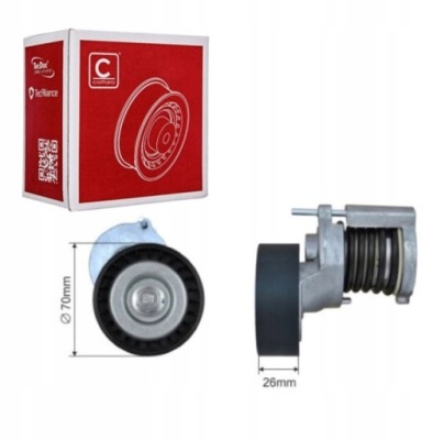 Ролик натяжитель ремень клиновой skoda roomster 1.4 фото №1