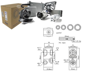 VÁLVULA DE EXPANSIÓN DE ACONDICIONADOR CHEVROLET CRUZE ORLANDO OPEL ASTRA J  