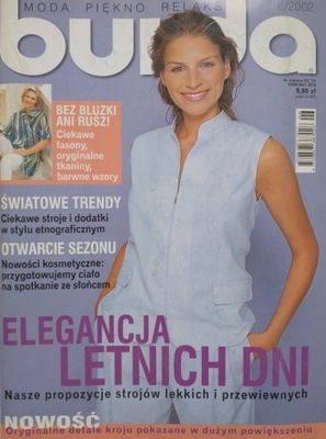 Burda Moda Piękno Relaks 6 / 2002 Wykroje