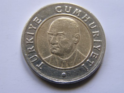 TURCJA TURKIYE 1 LIRA 2005 ROK BCM !!!!!!!!!! 0350