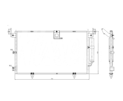 Конденсатор кондиціонера lexus rx300 99- 8845048010 фото №1