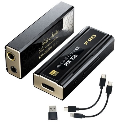 Przenośny wzmacniacz słuchawkowy z DAC USB FIIO KA5 by JADE AUDIO - czarny