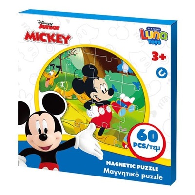 Magnetyczne puzzle 60 el. Myszka Mickey 563909