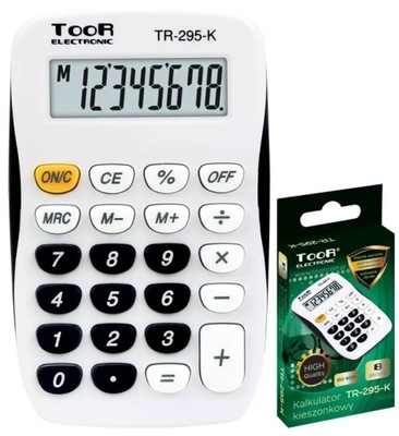 Kalkulator kieszonkowy 8 pozycyjny TOOR TR-295-K