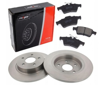 DISCOS + ZAPATAS PARTE TRASERA FORD FOCUS MK2 II C-MAX 265MM  