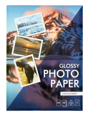 PHOTO PAPER PAPIER FOTOGRAFICZNY FOTO GLANSOWANY A4 30 SZTUK 210 G