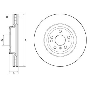 DISCOS DE FRENADO DELPHI BG9148C  