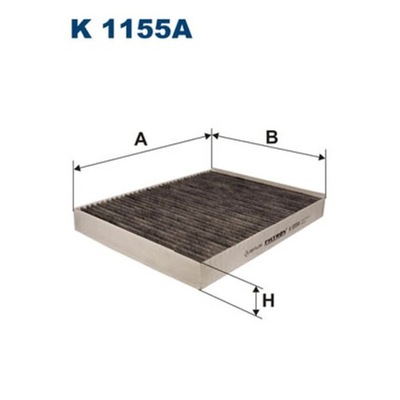 FILTR, VENTILACIÓN PRZESTRZENI PASAZERSKIEJ FILTRON K 1155A  