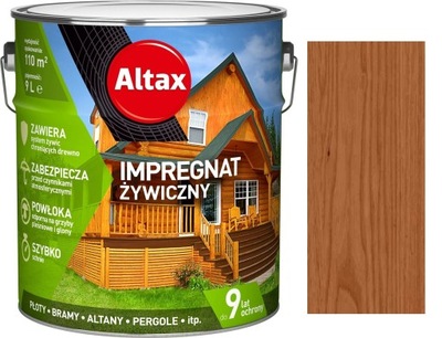 ALTAX IMPREGNAT ŻYWICZNY DO DREWNA MAHOŃ 9L