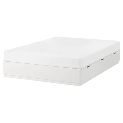 IKEA NORDLI Rama łóżka z szufladami biały 160x200