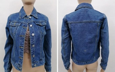 F5D215*BOOHOO KURTKA JEANSOWA NIEBIESKA 34 XS B01