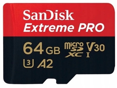 Karta micro SD 64 GB SanDisk Extreme PRO adapter