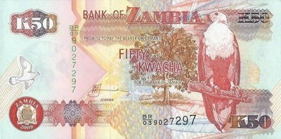 Zambia - 50 Kwacha - 2009 - P37- St.1