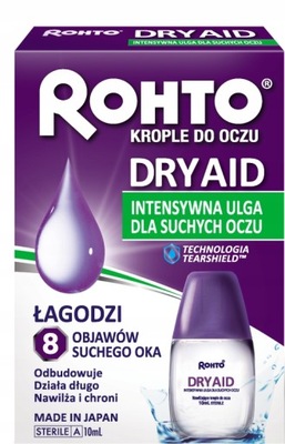 ROHTO DRY AID japońskie krople do oczu 10 ml