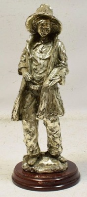 XX w. Stara figurka chłopiec wys. 43 cm