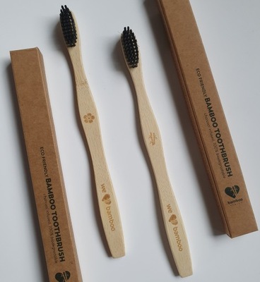 Eco Friendly Natural Bamboo Toothbrush Szczoteczka