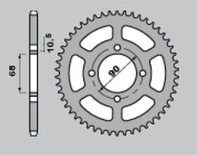 JR KRUMPLIARATIS GALINĖ 243 53 HONDA MTX 125 RW '83-'94 24353JRS 