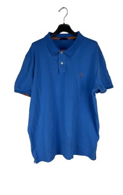 Gant Niebieska Koszulka Męska Polo XXL 2XL