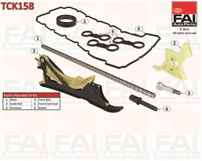 FAI AUTOPARTS TCK158 JUEGO CADENA DISTRIBUCIÓN  