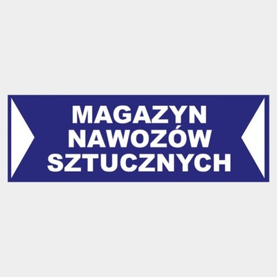 Tablica Magazyn nawozów sztucznych 10x30 cm