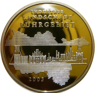 *10 EURO NIEMCY 2003 REGION ZAGŁĘBIA RUHRY PRÓBNA