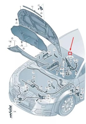 Audi tt fv петля капот передний левый 8s0823301d фото №1