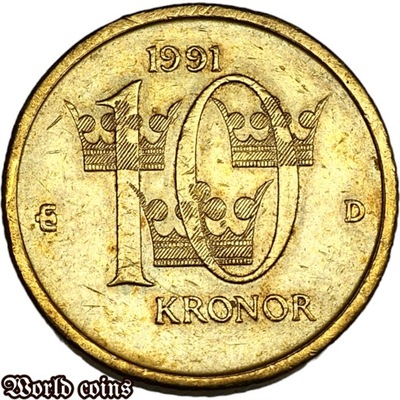 10 KORON 1991 SZWECJA