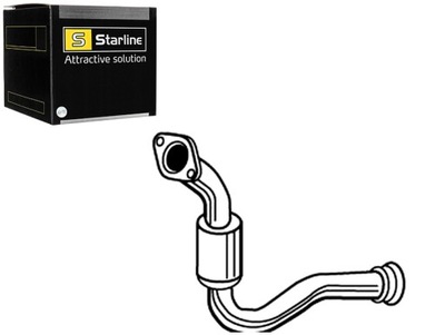 Труба выхлопная передняя renault clio ii 1.9 d03 98- starline фото №1