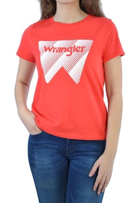 WRANGLER GRAPHIC TEE CZERWONA KOSZULKA T-SHIRT M