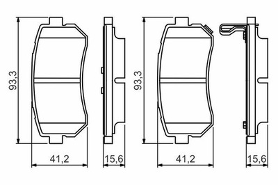 КОЛОДКИ ГАЛЬМІВНІ BOSCH 0 986 495 354