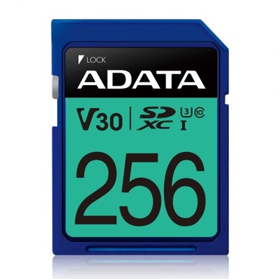ADATA Premier Pro UHS-I SDXC, 256 GB, Flash memorV