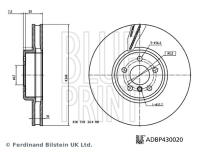 DISCO DE FRENADO ADBP430020  