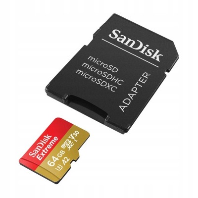 KARTA PAMIĘCI SANDISK EXTREME MICROSDXC 64 GB