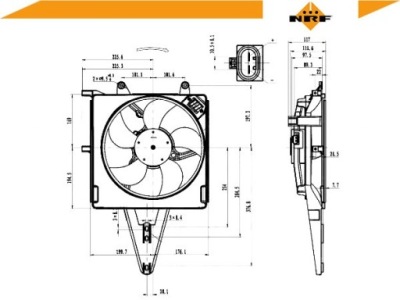Nrf вентилятор радіатора fiat albea 1.4 178_ фото №1