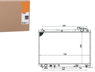 Nrf58378 радіатор lexus rx 300 v6 фото №1