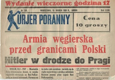 Marzec 1939 Armia węgierska przed granicami Polski