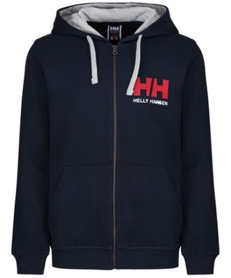Bluza męska HH Logo Full Zip Hoodie Navy 34163-597 r. L
